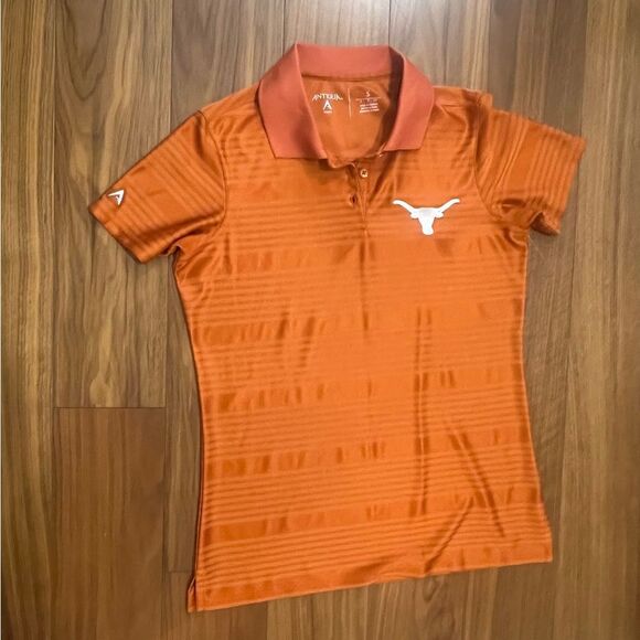 Antigua Burnt Orange Women's UT Polo Shirt size S - Picture 3 of 9